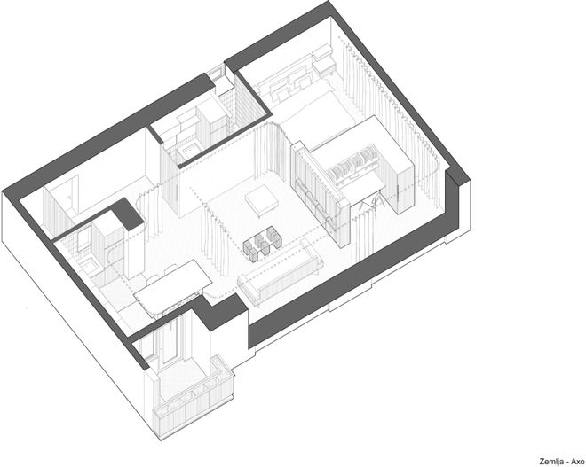 子做隔墙秒变灵活实用大空间凯发k8娱乐登录全屋用帘(图8)